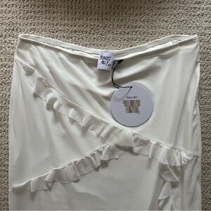 Princess Polly Cream Midi Skirt